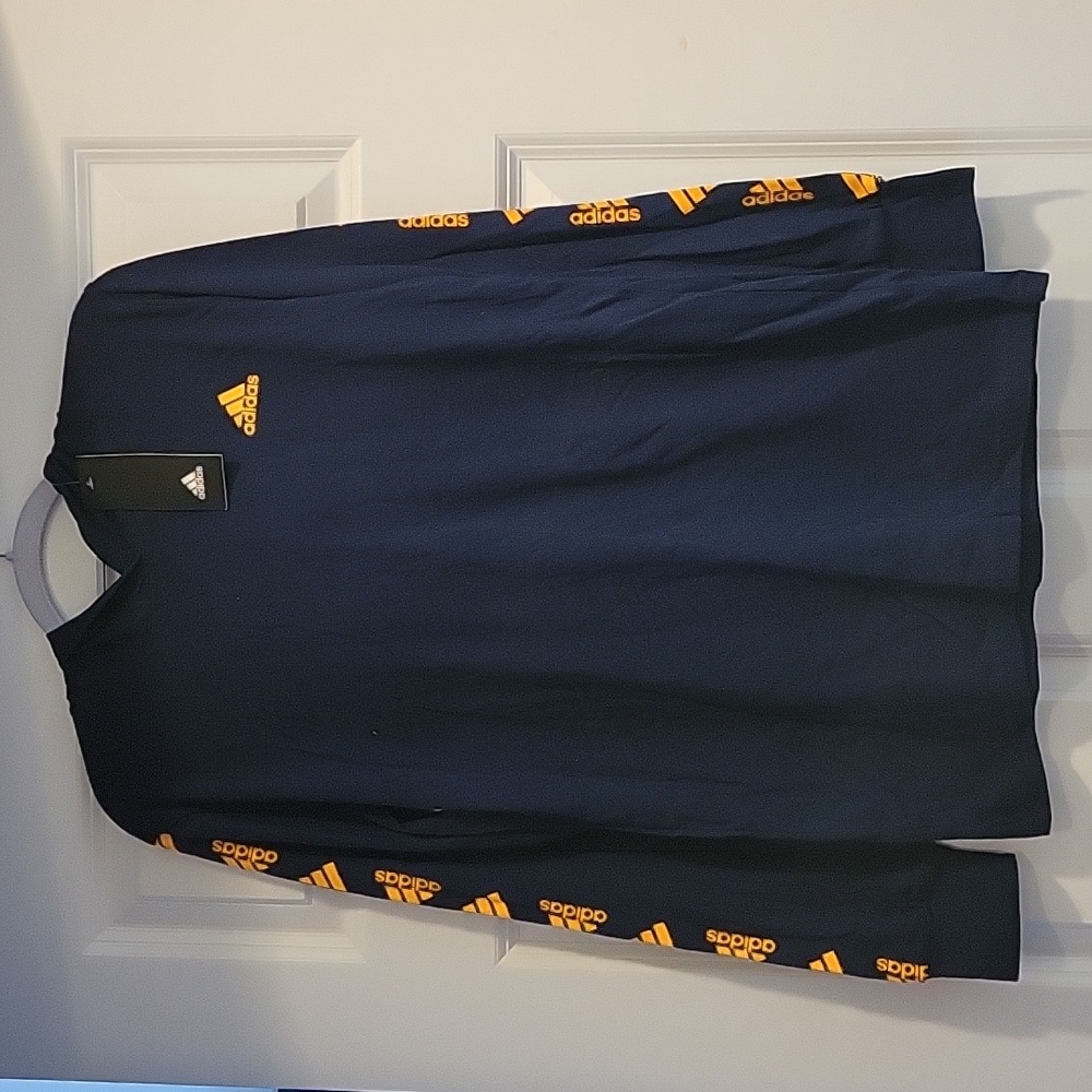 New With Tags Youth Large 14/16 Adidas Long Sleeve Hooded T-Shirt